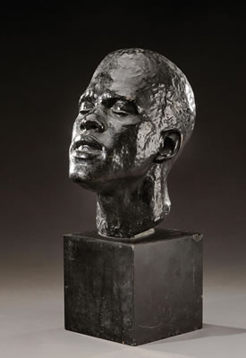 "Buste d'africain" by Renee Vautier